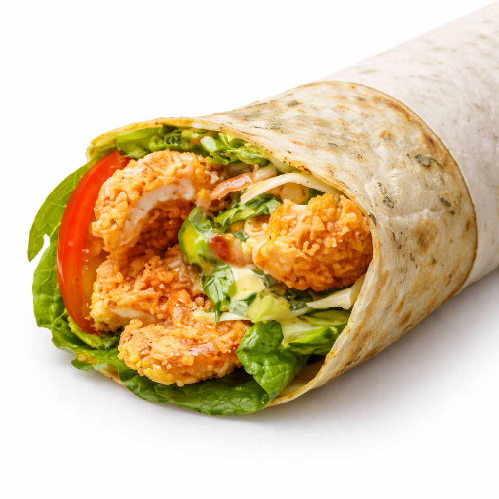 Crispy Chicken Salad Wrap